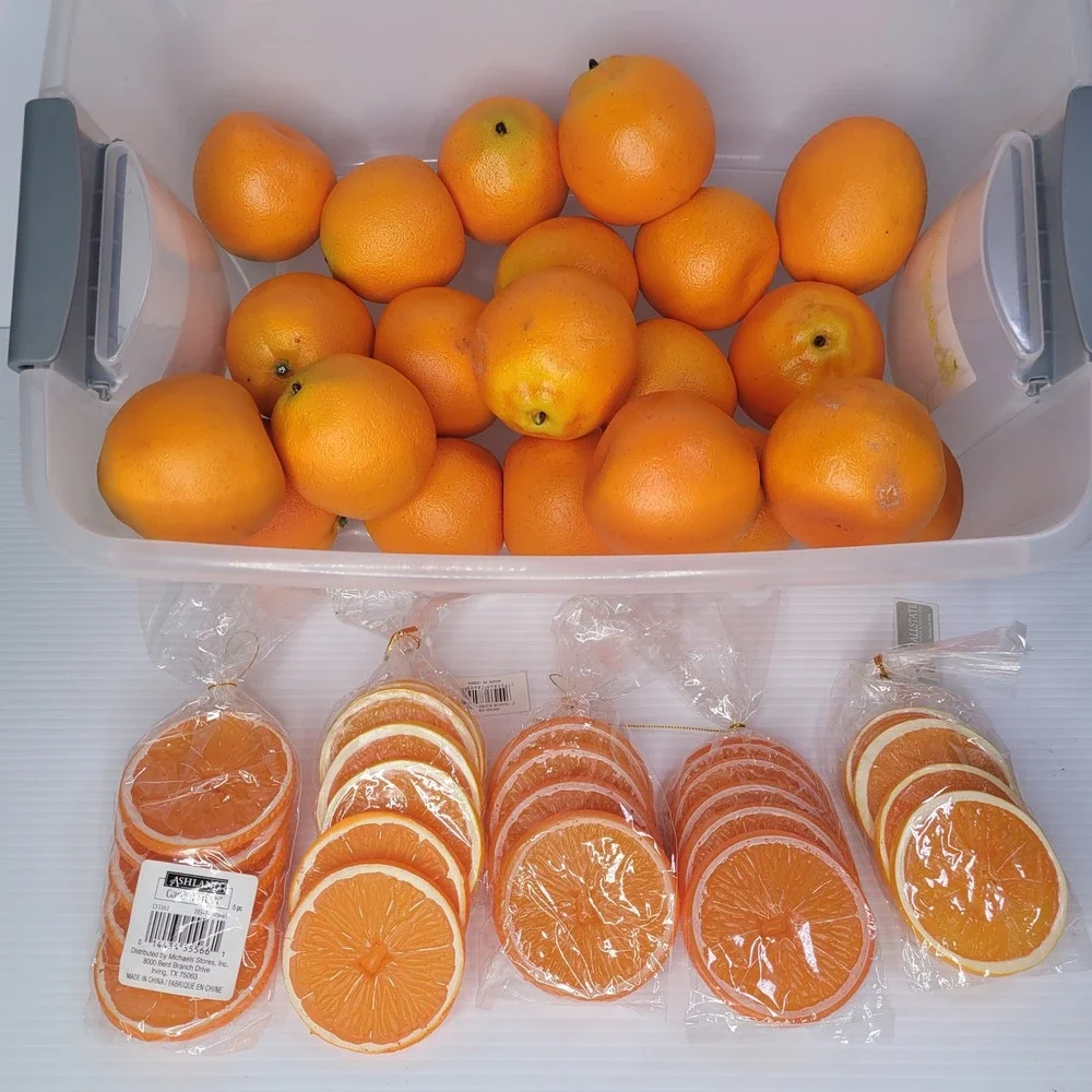 Ashland Artificial Oranges and Slices Faux Fruit Home Decor Party Props